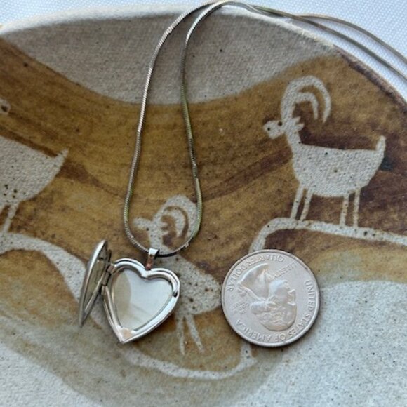 ❤️❤️MOM 925 Sterling Silver Heart Locket Pendant NECKLACE - Picture 6 of 9